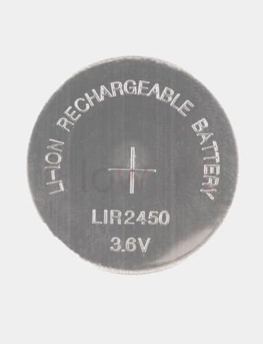 Hillflower 100 peças Lir2450 2450 CR2450 LM2450 BR2450 Recarregável a granel 3,6V de duração de longa duração Bateria