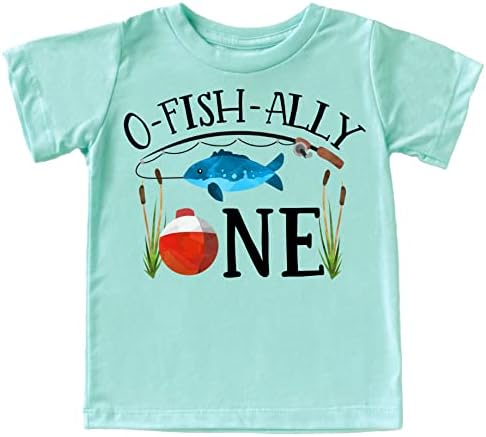 O-Fish-Ely- One Boys 1st Birthday camisa pesca no primeiro aniversário