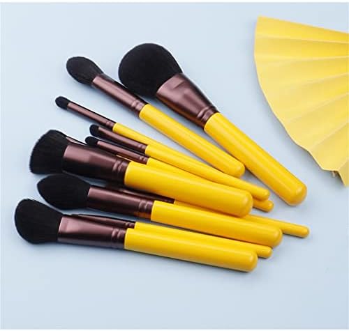 SDGH Amarelo Série 11pcs escovas de cabelo sintéticas