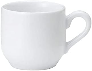セトモノホンポ L/S White Demitas Cup [3,1 x 2,2 x 2,1 polegadas] | Tableware