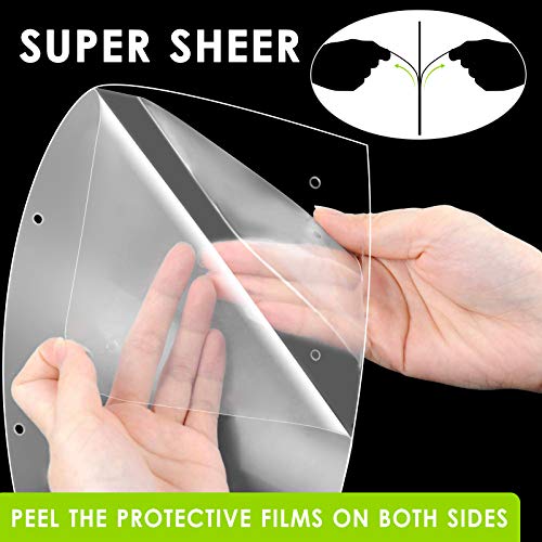 EWA Clear Safety Face Shield, óculos transparentes reutilizáveis ​​de alta definição de alta definição, protetores anti-capa protetores, 1 estrutura de vidro + 5 viseiras