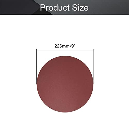 Utoolmart PSA Sanding Discs, lixa traseira adesiva de 9 polegadas, 240 Grits Oxiding de alumínio de 240 grãos