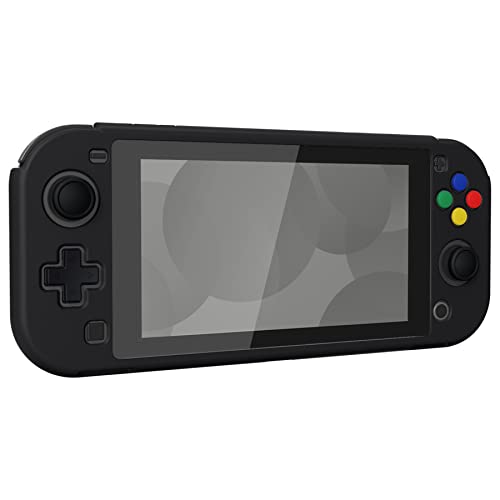 Caso de aderência de proteção preta Playvital Black para Nintendo Switch Lite, Protetor de capa dura para Nintendo Switch