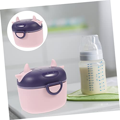 Toyvian Cute Milk Powder Box Recipiente de recipiente de recipiente de contêiner Recipiente de recipiente de contêiner para