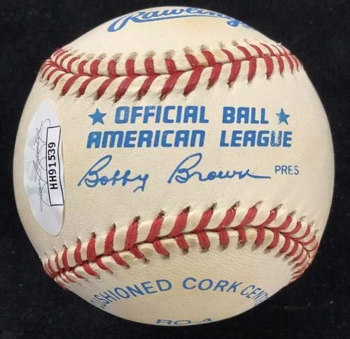 Yogi Berra assinada Yankees Don Larsen Autograph 10-8-56 INSCR HOF JSA 2-Bolalls autografados