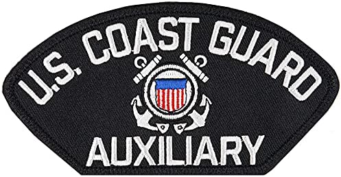 Auxiliar da Guarda Costeira dos EUA Patchtown - Patch bordado 5 3/16 x 2 5/8