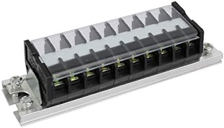 X-DREE AC 600V 15A Linhas duplas Terminais de parafuso 10p Bloco de tira de barreira elétrica (AC 600 ν 15A Doble Filas 10p Terminales