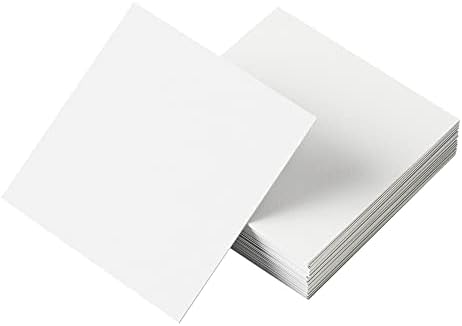 Papel de cartolina branca reskid - 12x12in em branco peso pesado 110 lb cartão de cobertura - 100 pacote