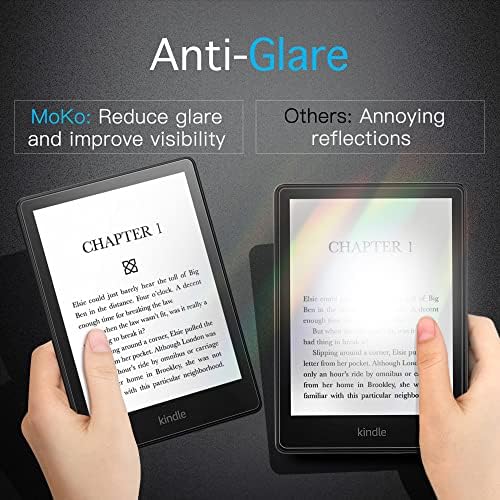 Case Moko com filme anti-Glare de 2 pacote para 6,8 Kindle Paperwhite & Kindle Paperwhite Signature Edition, capa de concha de pu PU