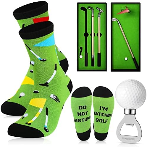 Yaomiao 3 set Pais do dia Presentes de golfe para homens Papai Mini Golf Pen Presente Para adultos para adultos