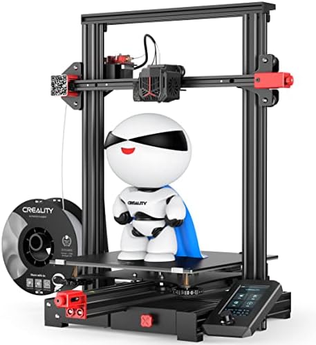 Crealidade oficial ENDER 3 Impressoras máximas neo 3D, Atualizar impressora 3D de tamanho grande com touch de cama de nivelamento automático, sensor de filamento, parafuso duplo do eixo z, impressão tamanho 300x300x320 mm