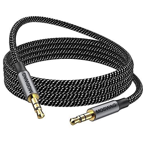 Moswag Cord Aux de 3,5 mm a 3,5 mm Audio Aux Jack Cable Male para Male