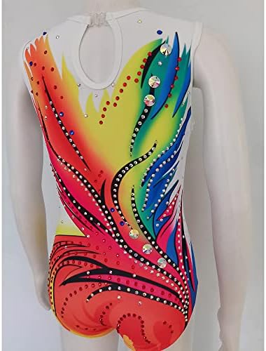 Liuhuo Ginástica Leotards coloridos para meninas coloridas