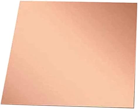 Placa de cobre de cobre de folha de cobre de metal Sogudio 6 6 tamanhos diferentes de 1,5 mm para jóias, artesanato, material artesanal,