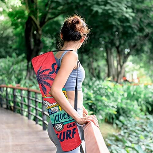 Dinosaur Surf Club Brenk Brenk Yoga Mat Carrier Bag com alça de ombro de ioga bolsa de ginástica bolsa de praia