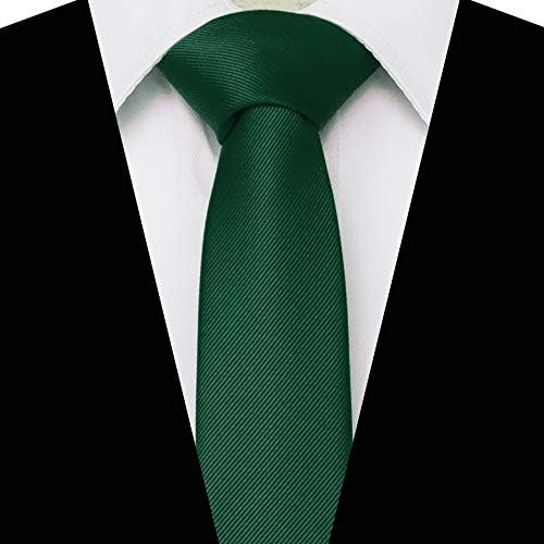 Rbocott 2,4 cor de cor magro sólida gravata para homens flectie