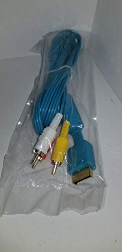 10 pés Blue Pro AV Audio Video Cable com conexões de ouro para PlayStation 1 2 & 3