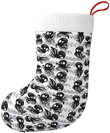Aunstern Christmas meias subaquáticas Animal engraçado lareira dupla face pendurada meias