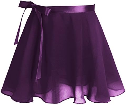Easyforever Kids Girls 2pcs Basic Ballet Dance Costume Sleeveless V Neck Leartard com Chiffon Tutu Skirt Sports