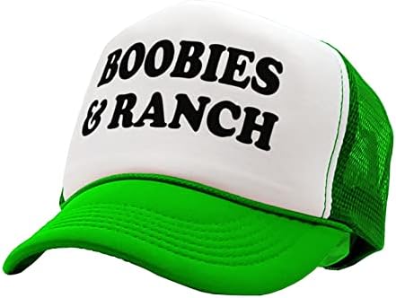 Nukem Cap Company - Boobies and Ranch - Vintage Retro Style Trucker Cap Hat