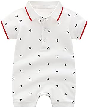 Janleesi Baby Boy's Rodper camisa de manga curta cotodyputuit pólo