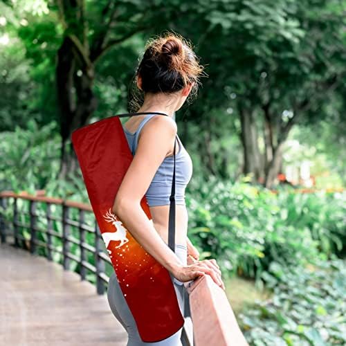 Feliz Natal Yoga Mat Carrier Bag com pulseira de ombro de ioga bolsa de ginástica bolsa de praia