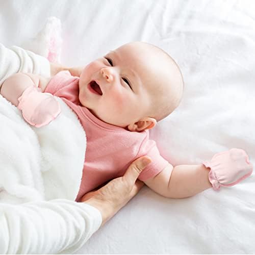 6 pares Baby Baby Mittens No Scratch Luvas infantis Mitten para bebê de 0 a 6 meses