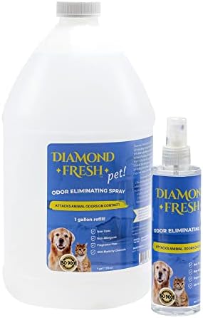 Spray de odor de estimação fresco de diamante para cachorro e gato, eliminador de urina de estimação para casa, desodorizador