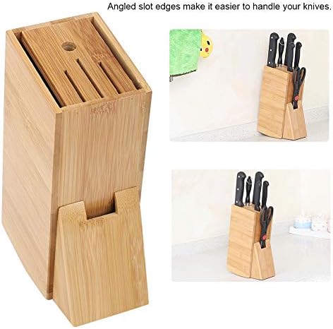 Porta de faca universal, orifícios multifuncionais Faca -faca Tool Block Tool de madeira Stand Organizer Organizer for Home Kitchen