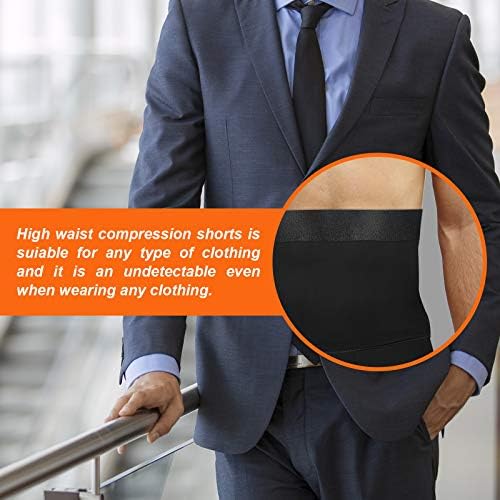 Conkend Men Shapewear Compressão Corpo Shaper Controle de barriga Bodysuit Longa Lunda de perna longa para homens