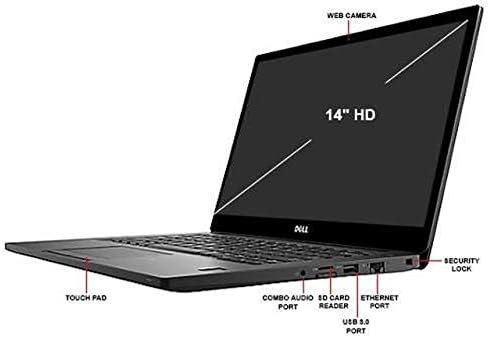 Dell Latitude 7480 Ultrabook de negócios-tela sensível ao toque de 14 polegadas, Intel Core i5-6300U 2,4 GHz 256 GB
