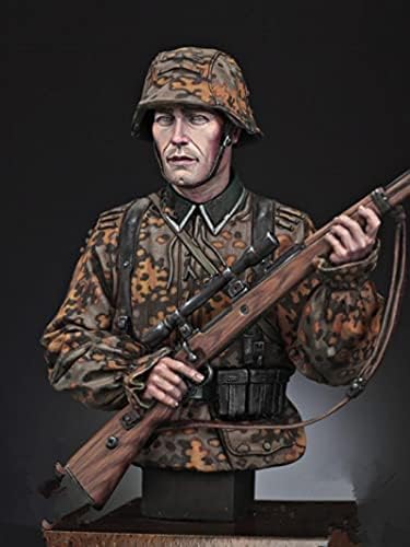 ETRIYE 1/12 Modelo de Busto de Caractere de Resina Segunda Guerra Mundial Soldado Alemão Diecast Modelo Busto Kit /YT215