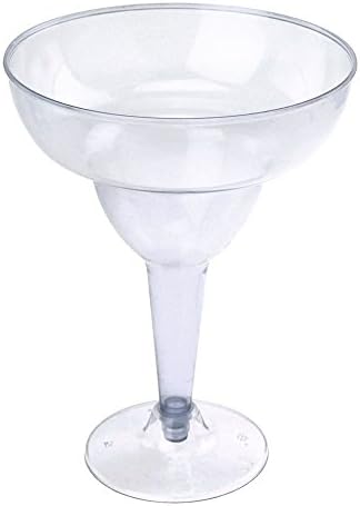 Homeford Plastic Margarita Glass Cup, 6 polegadas, 6 peças