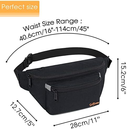 Fanny Pack for Men Women - Pacote de bolsa da cintura - Bolsa de cinto leve para caminhadas de esportes de viagem