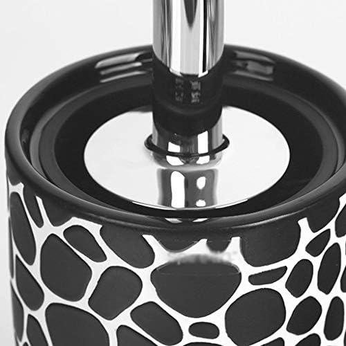 escova de vaso sanitário de hanxiaoyishop push de seixos de seixos pincel de vaso sanitário pincel de cerâmica com suporte criativo de design criativo pincel de banheiro doméstico kit de limpeza de escova de limpeza