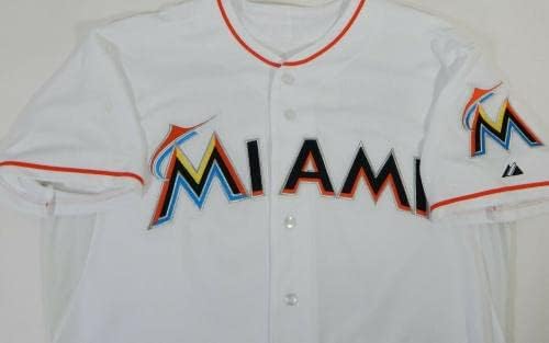 2015 Miami Marlins Williams 79 Game usou White Jersey DP13683 - Jerseys MLB usada para jogo MLB