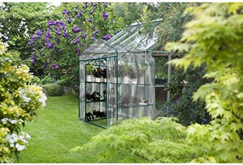 Preenchimento doméstico HC-4202 Greenhouse-externo interno com 8 prateleiras resistentes, mudas, ervas ou flores em qualquer