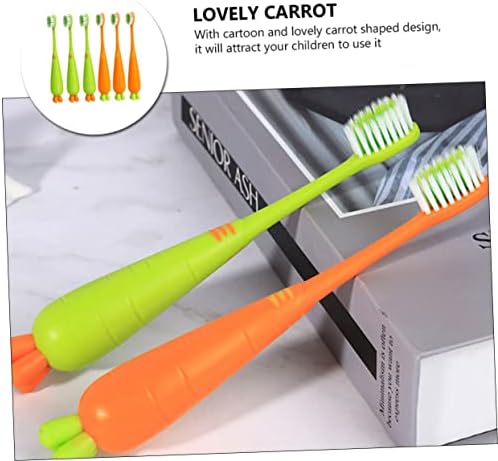 Doitool 6pcs Sensitive Bristle Toothbrush Embrushes de dentes de goma para lindos dentes de criança Manual de forma macia