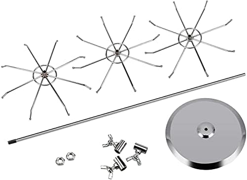 Display APL - Rack de exibição, suporte de exibição de 3 camadas para rack spinner rotativo de produtos para shopping,