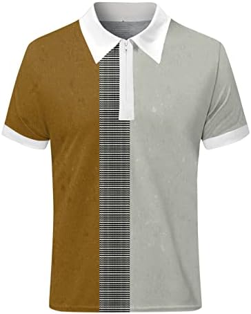 HDDK Camisas de pólo de verão para homens, 2022 New Men's Zipper pesco
