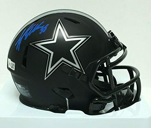 Leighton Vander Esch assinou o Dallas Cowboys Eclipse Mini -Helmet Fanatics A679362 - Mini capacetes autografados da NFL