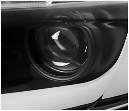 ZMAUTOPTS LED TUBE PROJETOR DE TUBO LENTO BLACK W/6.25 DRL branco compatível com 2012-14 Honda Civic Sedan/2012-13 Coupe