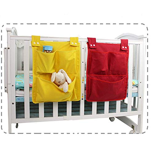 Bolsos Siyuxinyi Bolsa de armazenamento de cabeceira Caddy Organização de fraldas penduradas para bebês itens essenciais,
