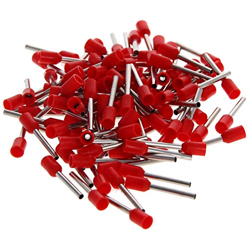 Aicosineg 1000pcs Conector de cobre de cobre Awg20 Ferrule Crimper Pelador isolado Pino de crimpagem Terminal Terminal