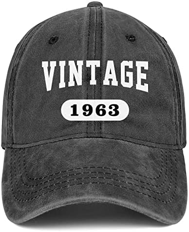 Presentes de aniversário de 60 anos para homens HATS MOMANOS 1963 Vintage Cap bordado de 60 anos
