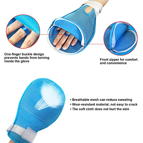 Luvas de demência de Yinjipin idosos para evitar arranhões, produtos de demência para idosos, luvas de demência para idosos, para proteger pacientes e cuidadores contra danos