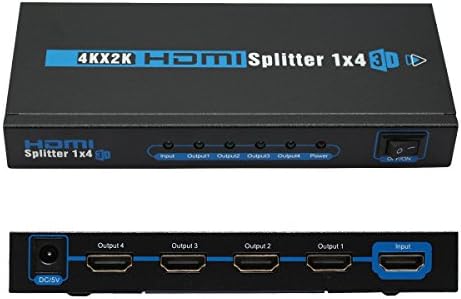 Security-01 1 a 4 Porta HDMI SPLITTER SUPORTE 4K X 2K / 1080P / 3D 1.4 Versão