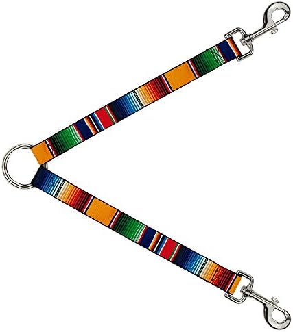 Coleira de cão de fivela zarape2 tira de várias cores verticais de 1 pé 1 polegada de largura