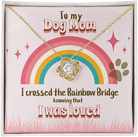Love Knot, Rainbow Bridge, em memória de cachorro, memorial de cães, perda de presente de cachorro, presente de luto para animais de