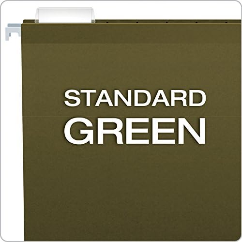 Capacidade extra PENDAFlex Pastas de arquivo pendurado reforçado, 2 , tamanho legal, verde padrão, 1/5 corte, 25/bx e pastas de suspensão reforçada, tamanho legal, verde padrão, 1/5 corte, 25/bx